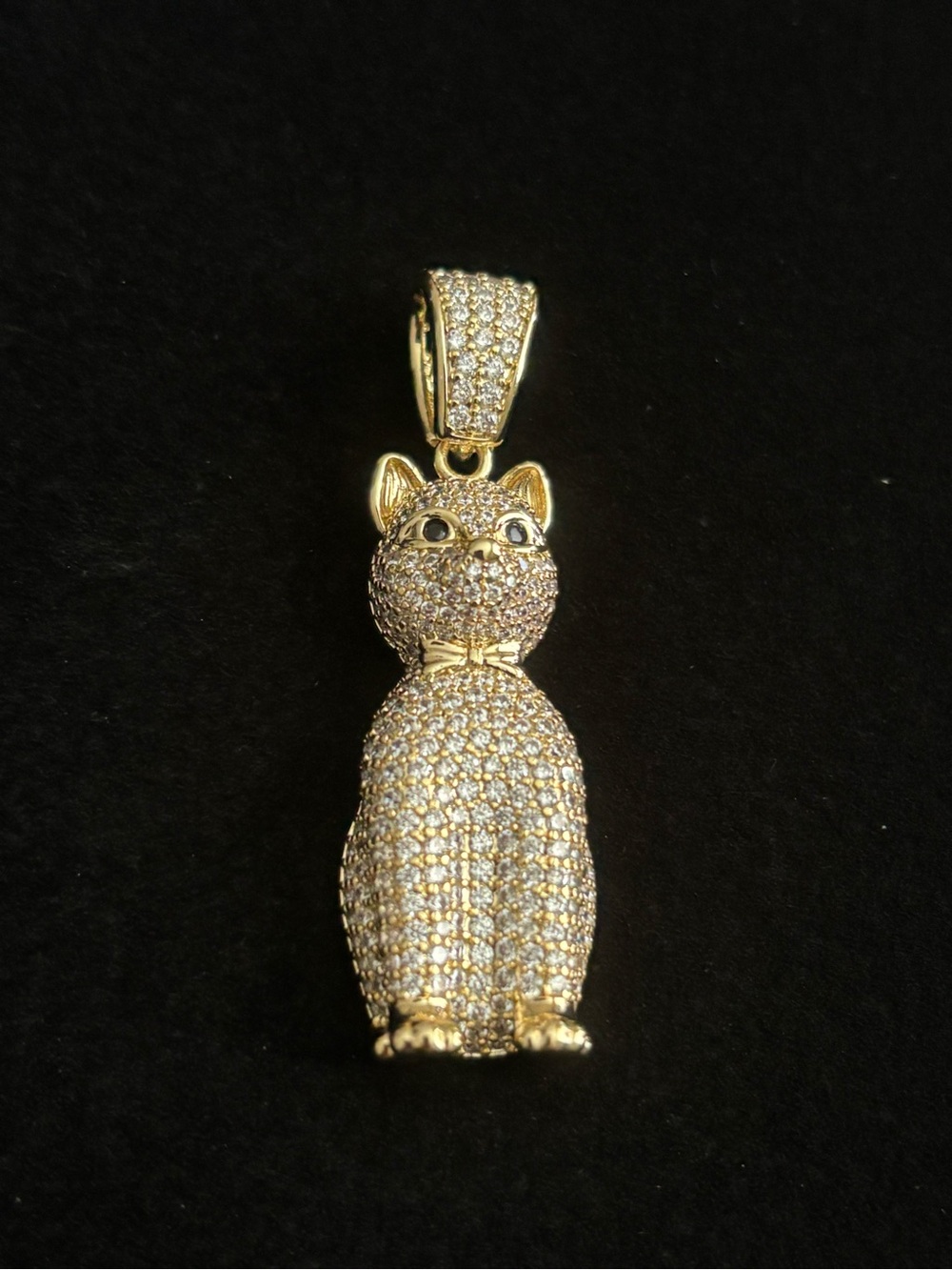Gold Plated cat Pendant
